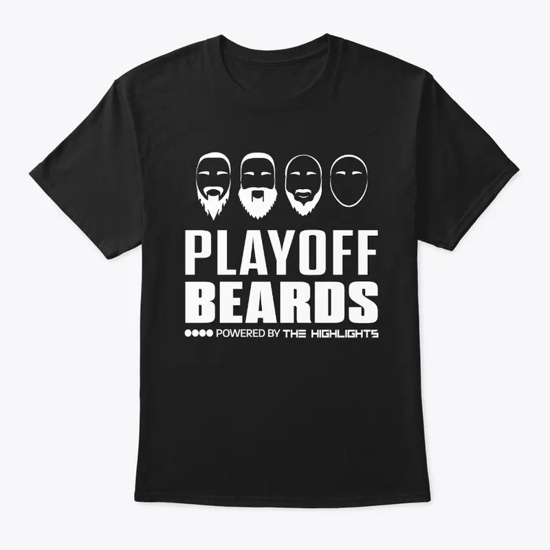 White Playoff Beards Logo