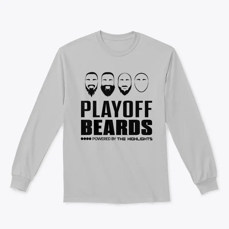 Black Playoff Beards Logo