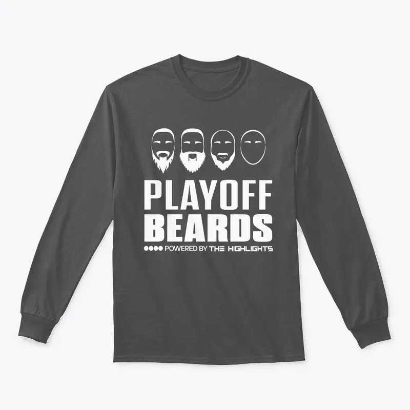 White Playoff Beards Logo