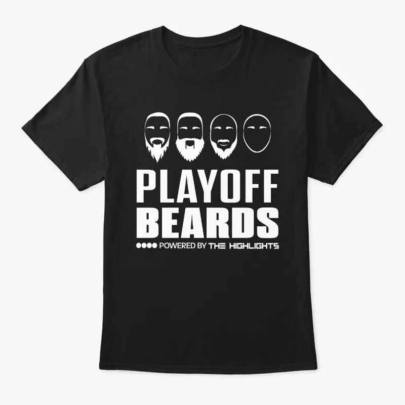 White Playoff Beards Logo