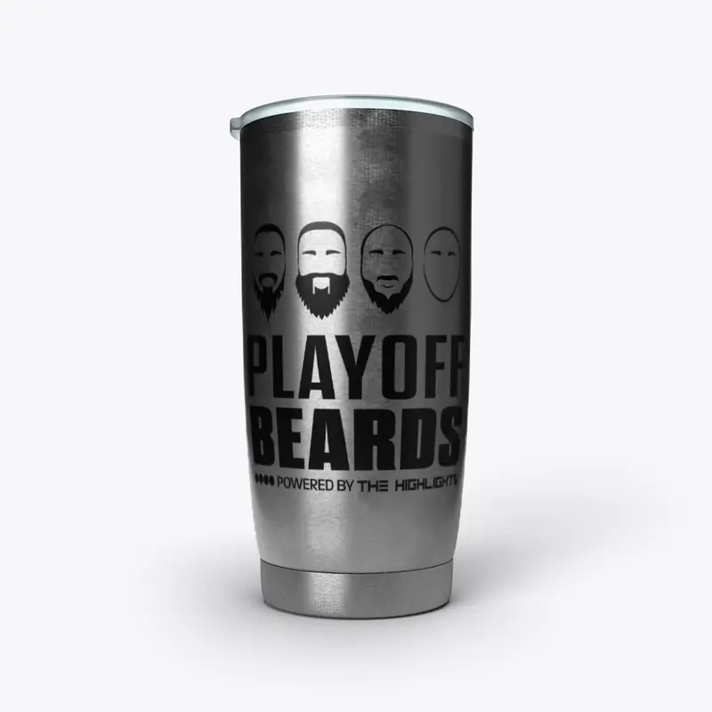 Black Playoff Beards Logo