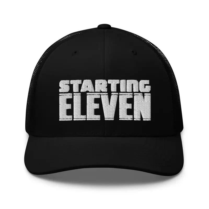 Starting Eleven Trucker Hat - White Logo